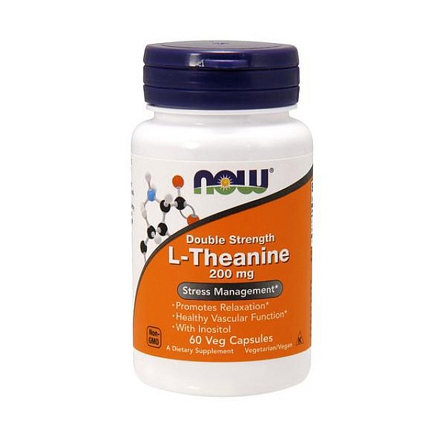 L-Theanine 200 mg Double Strenght (60 veg caps)  