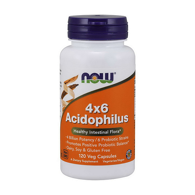 4x6 Acidophilus (120 veg caps)  