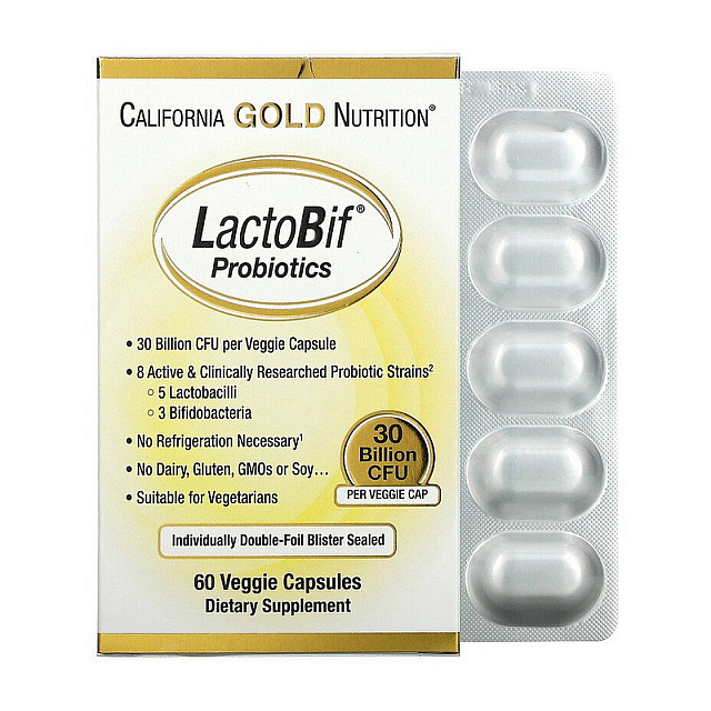 LactoBif Probiotics 30 Billion (60 veg caps)  