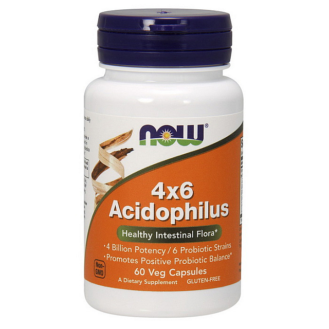 4x6 Acidophilus (60 veg caps)  