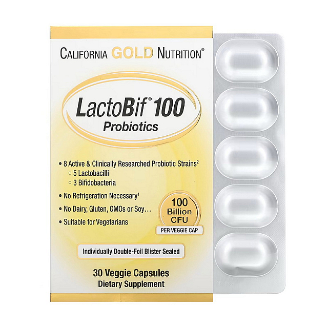 LactoBif Probiotics 100 Billion (30 veg caps)  