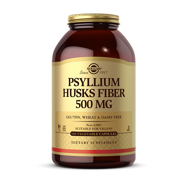 Psyllium Husk Fiber 500 mg (500 veg caps)  