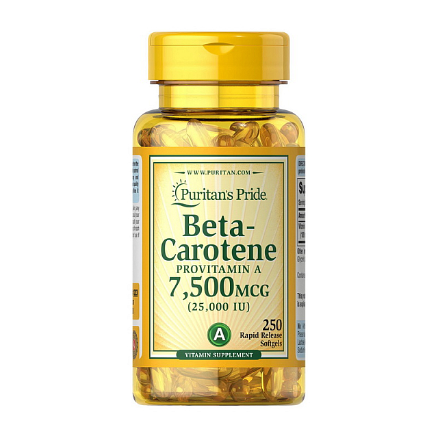 Beta-Carotene 7,500 mcg (250 softgels)  