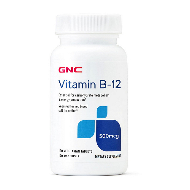 Vitamin B-12 500 mcg (100 veg tabs)  