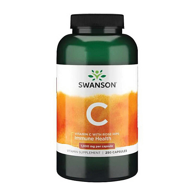 Vitamin C With Rose Hips (250 caps)  