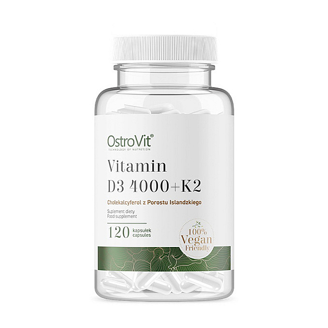 Vitamin D3 4000 + K2 (120 caps)  