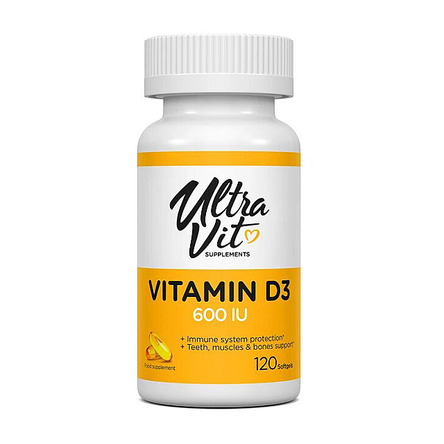 Vitamin D3 600 IU (120 softgels)  