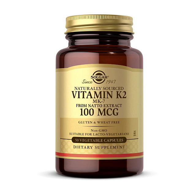 Vitamin K2 MK-7 100 mcg (50 veg caps)  