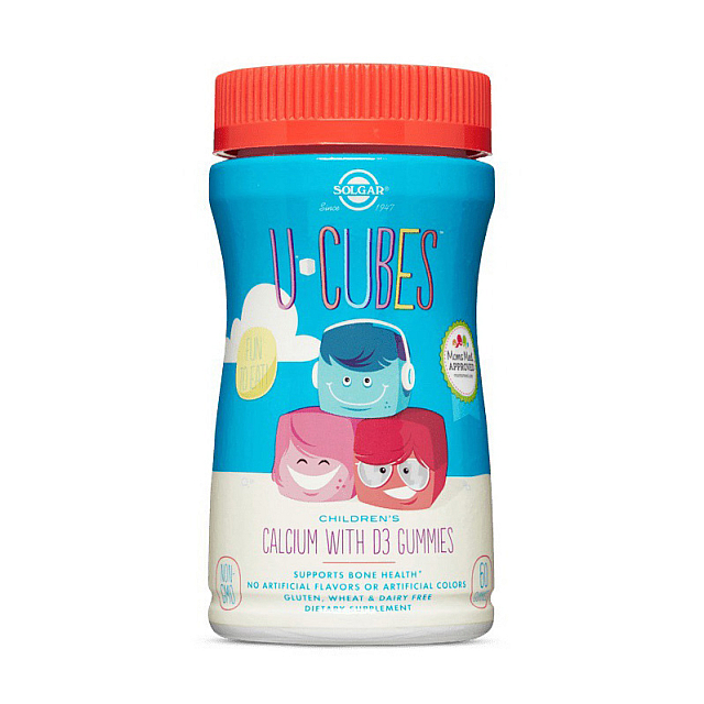 U-Cubes Children's Calcium with D3 (60 gummies)  