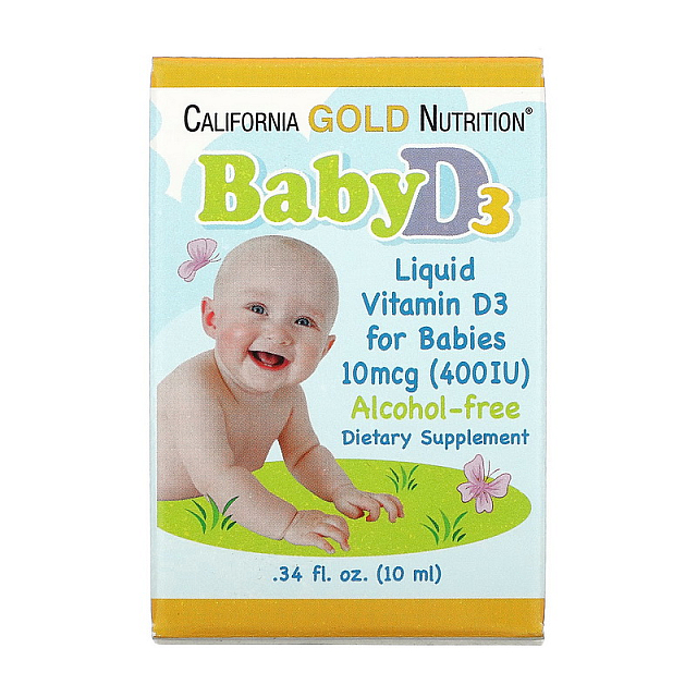 Baby D3 Liquid 10 mcg (400 IU) (10 ml)  