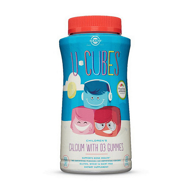 U-Cubes Children's Calcium with D3 (120 gummies)  