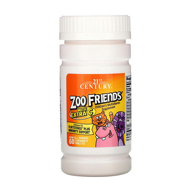 Zoo Friends with Extra C Children's Multivitamin (60 chewable tabs)  
