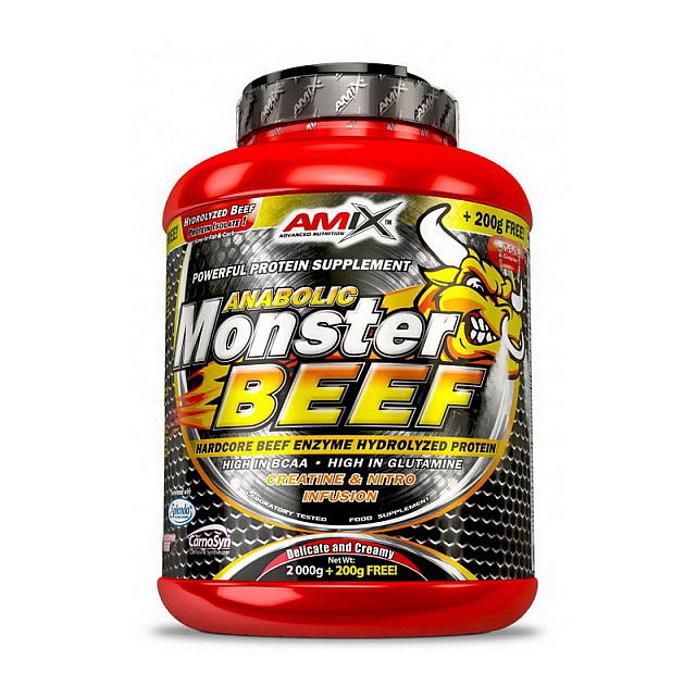 Beef Monster Protein (2 kg)  Banana-strawberry