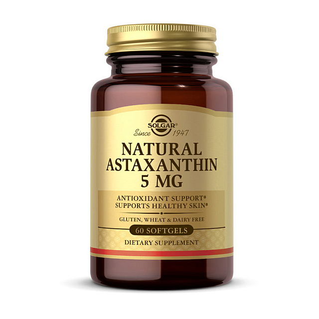 Natural Astaxanthin 5 mg (60 softgels)  